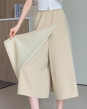 A-line skirt high waist casual pants for women