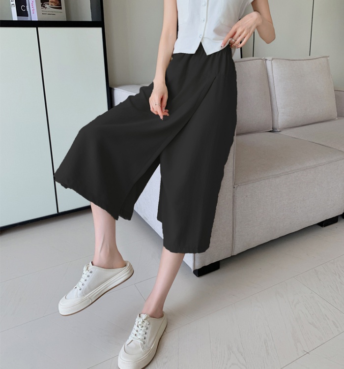 A-line skirt high waist casual pants for women