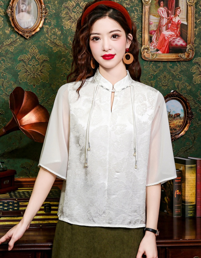 Light small fellow horse-face skirt summer Chinese style shirt