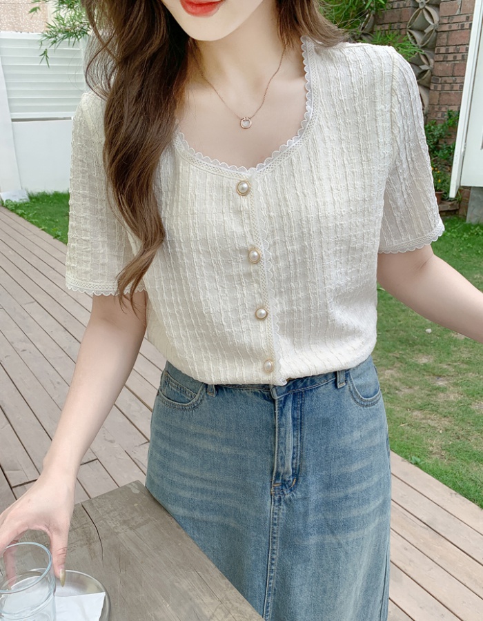 Short sleeve summer T-shirt all-match unique tops