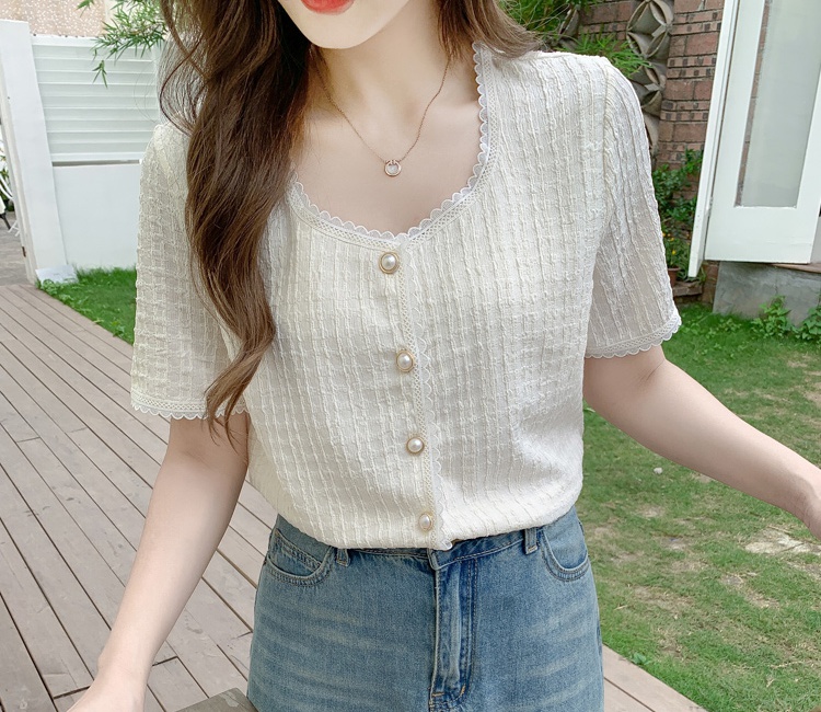 Short sleeve summer T-shirt all-match unique tops