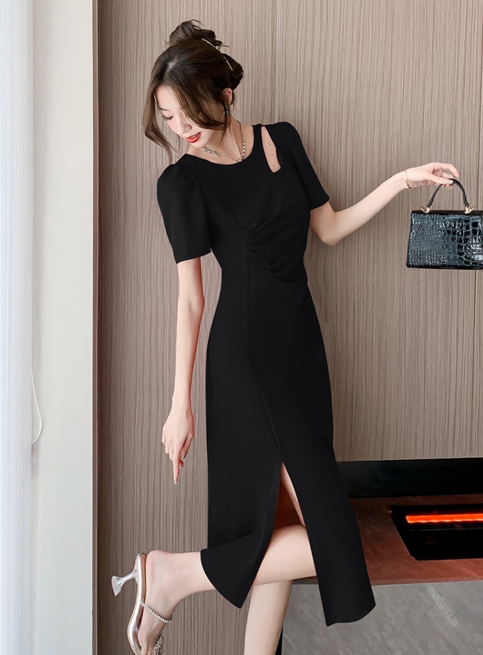 Temperament split summer hollow sexy ladies dress