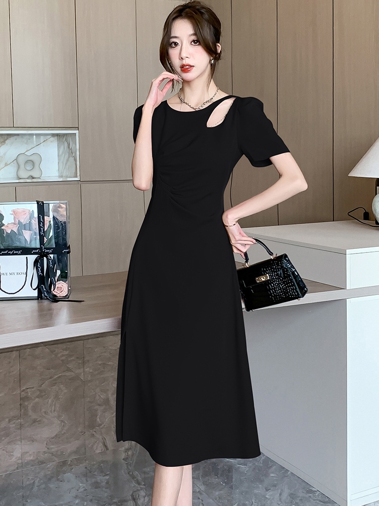 Temperament split summer hollow sexy ladies dress