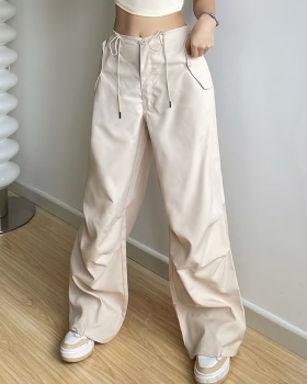 Straight pants casual pants thin wide leg pants for women