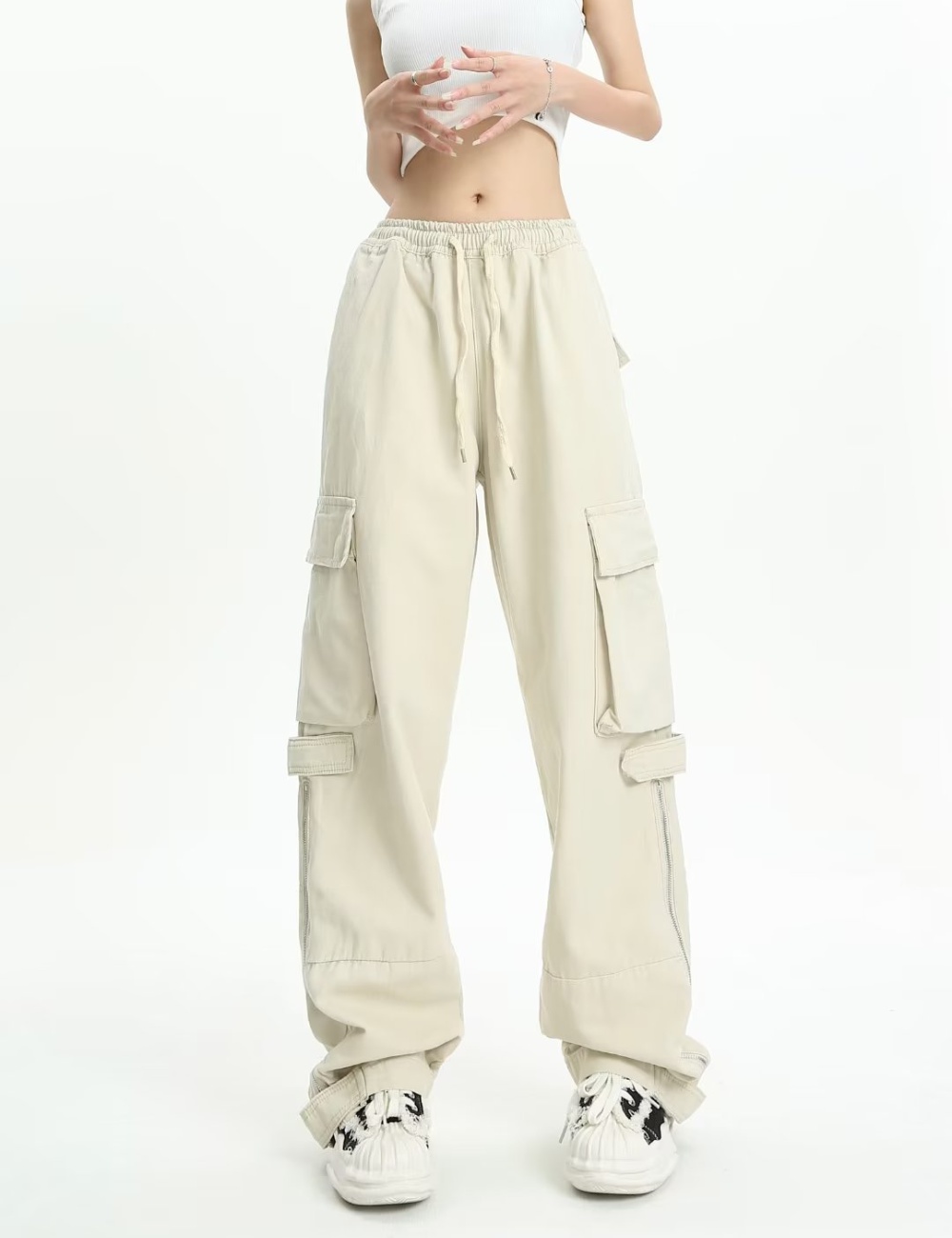 Hip-hop pants summer wide leg pants for women