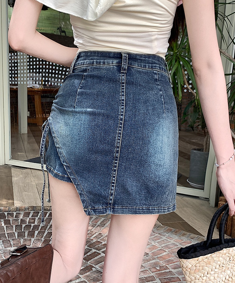 Denim spicegirl shorts small fellow skirt for women