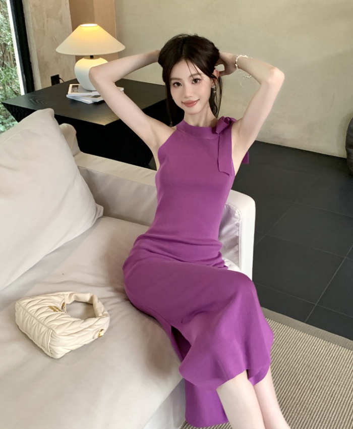 Slim spicegirl dress knitted long dress for women
