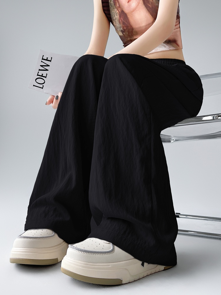 Casual loose wide leg pants summer thin pants for women