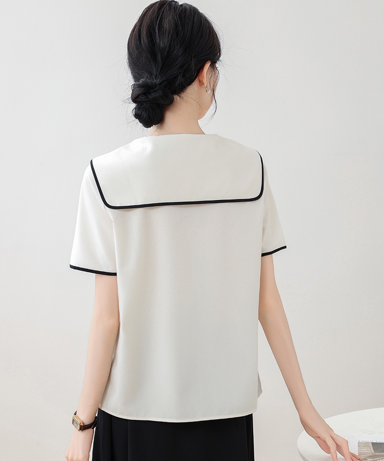Short sleeve Casual tops temperament shirt for women