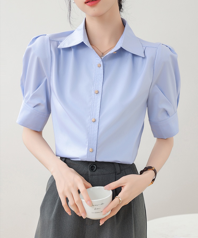 Profession shirt short sleeve work clothing for women