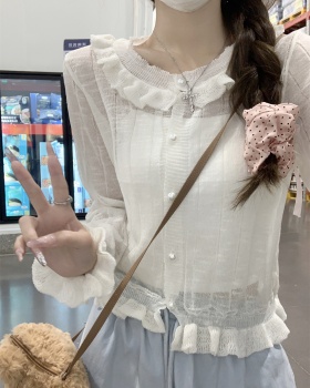 Knitted Korean style tops summer sweet cardigan for women