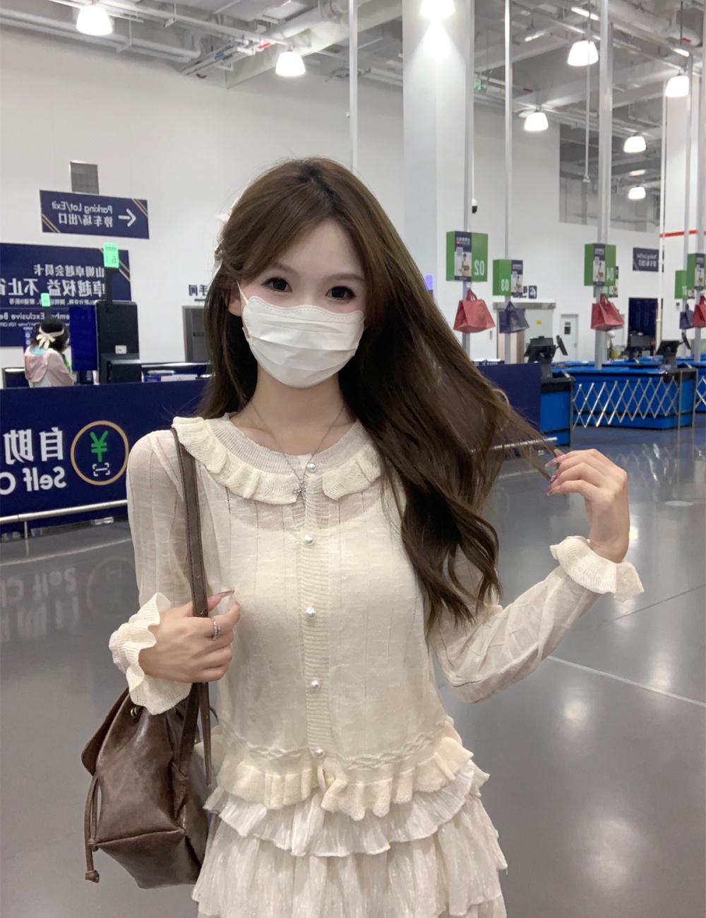 Knitted Korean style tops summer sweet cardigan for women