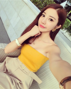 Slim Korean style underwear bottoming vest for women