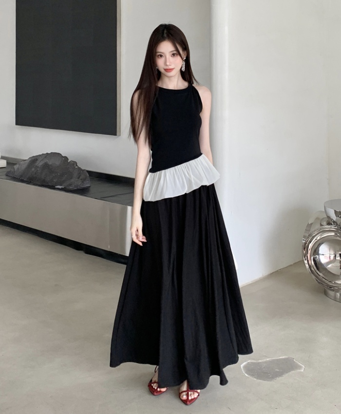 France style skirt long skirt 2pcs set for women