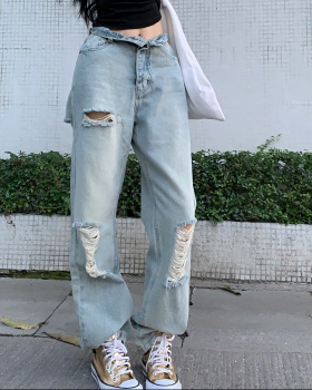 Straight pants long pants jeans for women