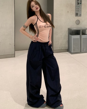 Spicegirl American style casual pants sling retro tops
