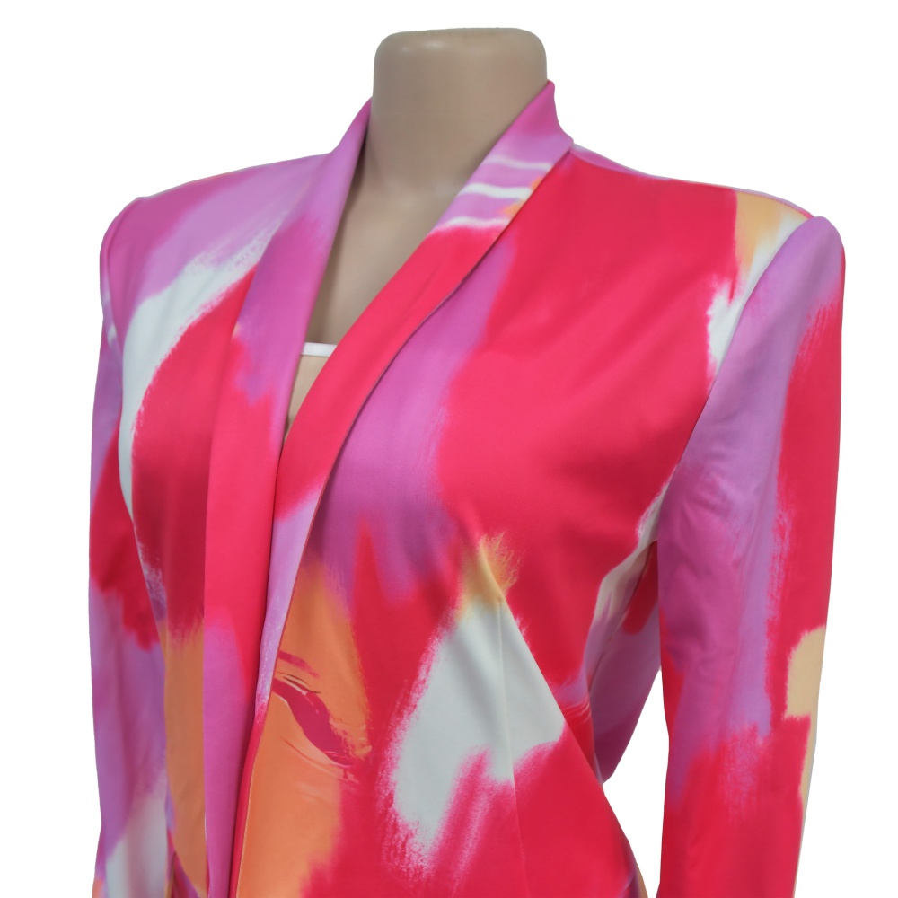 Fashion European style jacket printing business suit