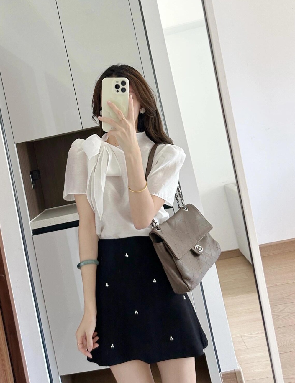 Short sleeve skirt temperament short skirt for women