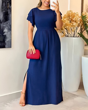 Tether temperament dress pinched waist long dress for women