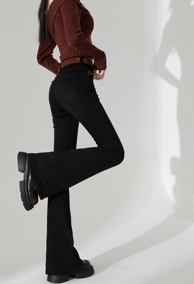 Retro spicegirl autumn long pants lengthen elasticity jeans