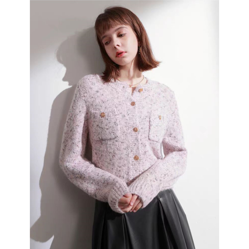 France style sweet coat lazy knitted cardigan for women