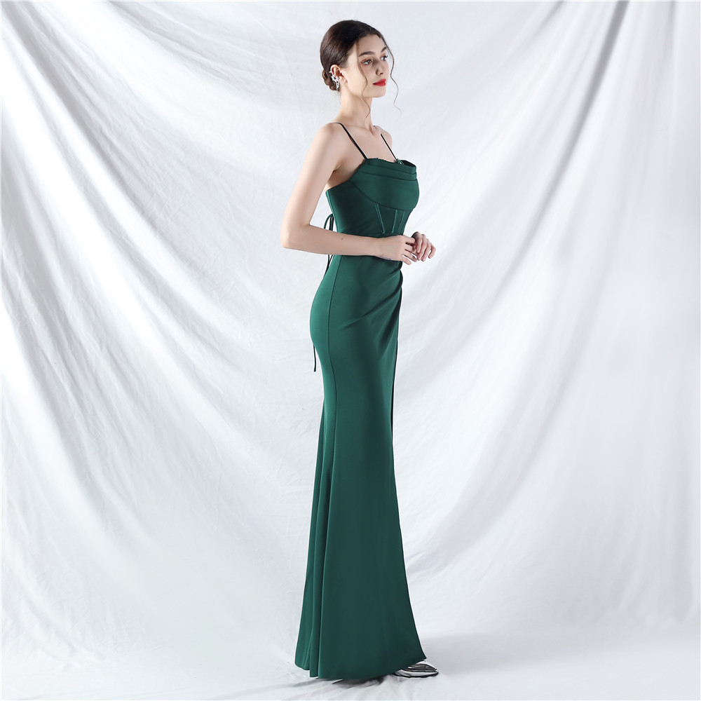 Set beads sling evening dress court style waistcoat