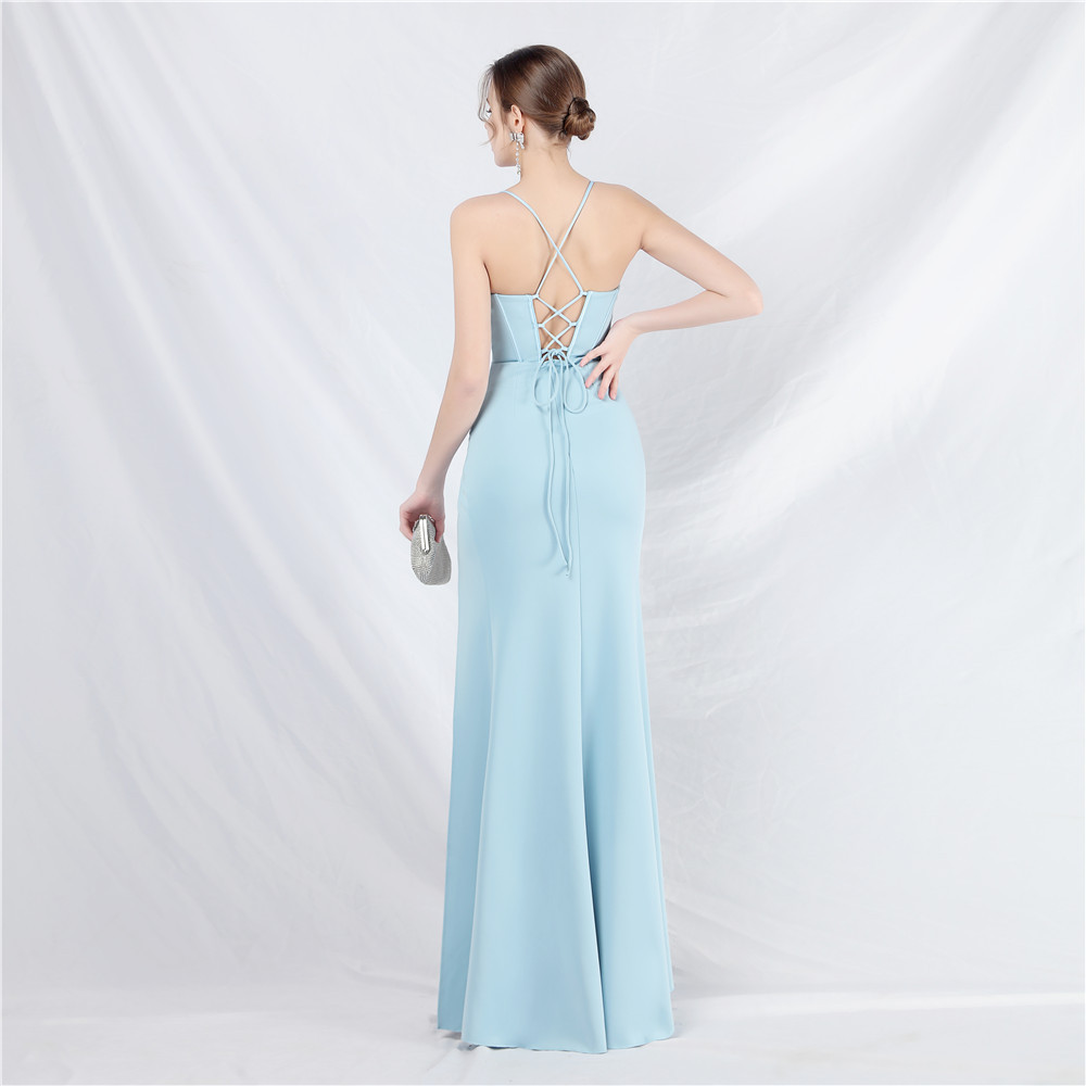 Sling waistcoat court style evening dress