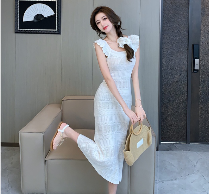 Tender Casual boats sleeve dress slim ladies long dress