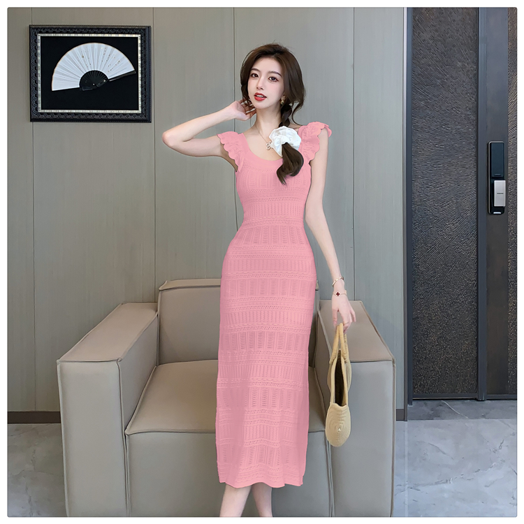 Tender Casual boats sleeve dress slim ladies long dress