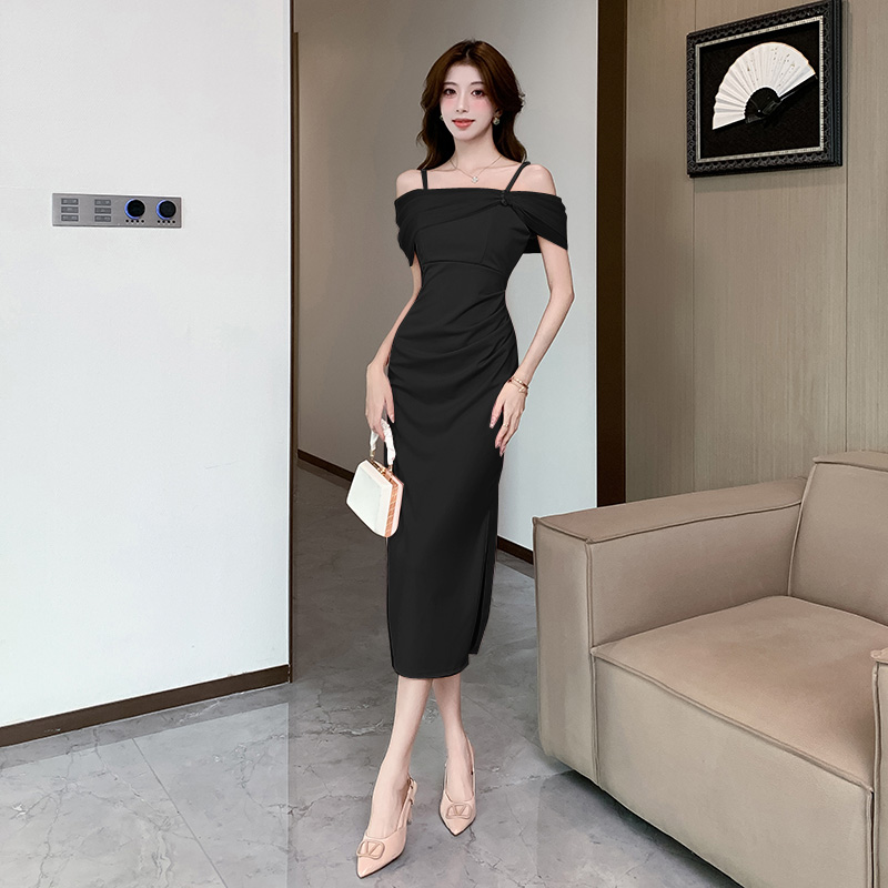 Slim sexy summer strapless ladies dress for women