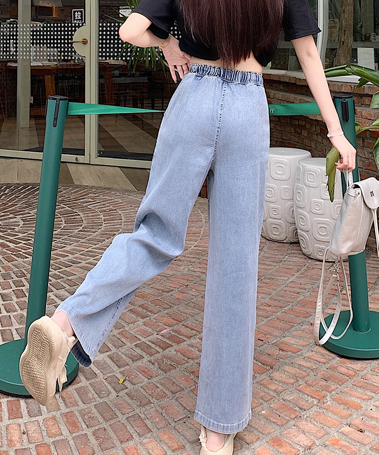 Summer high waist long pants college style pants for women