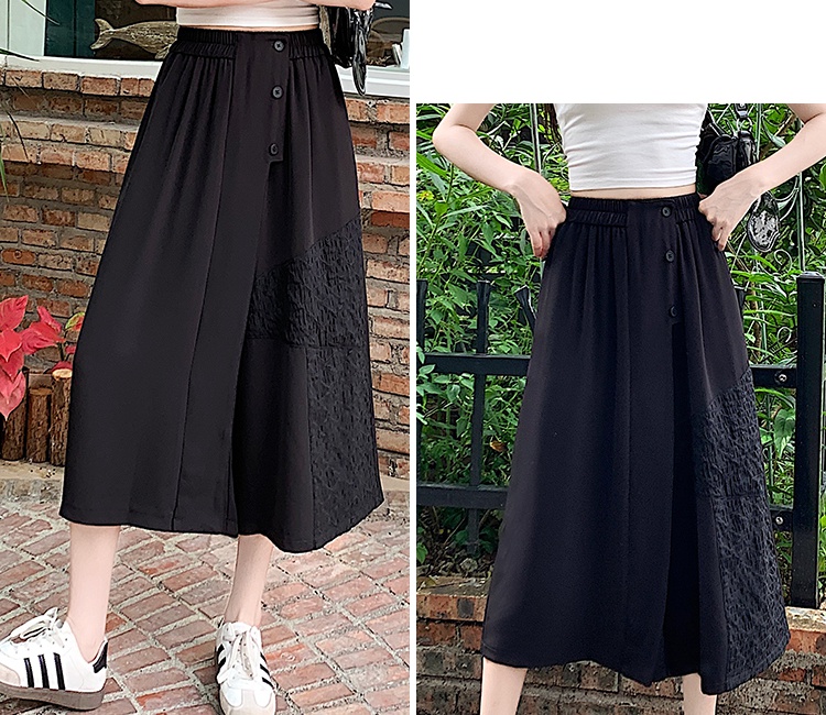 Summer retro culottes A-line business suit for women