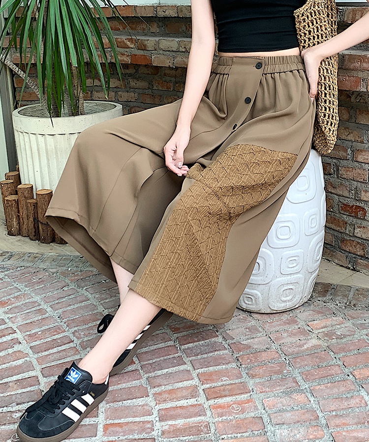 Summer retro culottes A-line business suit for women