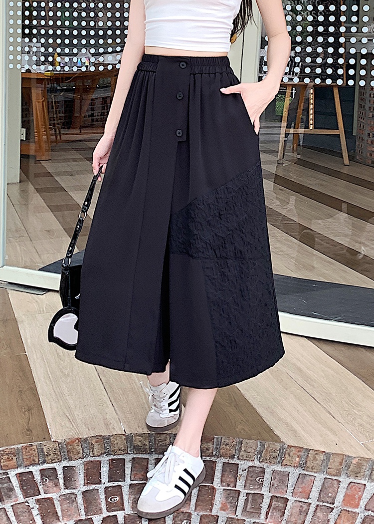 Summer retro culottes A-line business suit for women