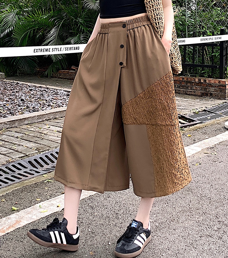 Summer retro culottes A-line business suit for women