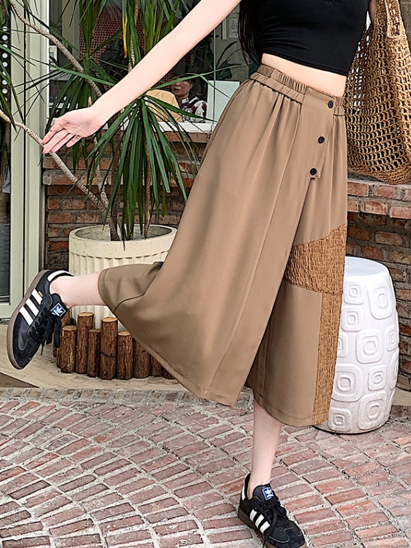 Summer retro culottes A-line business suit for women