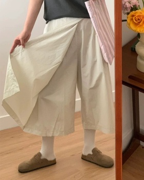 High waist straight skirt summer niche culottes for women