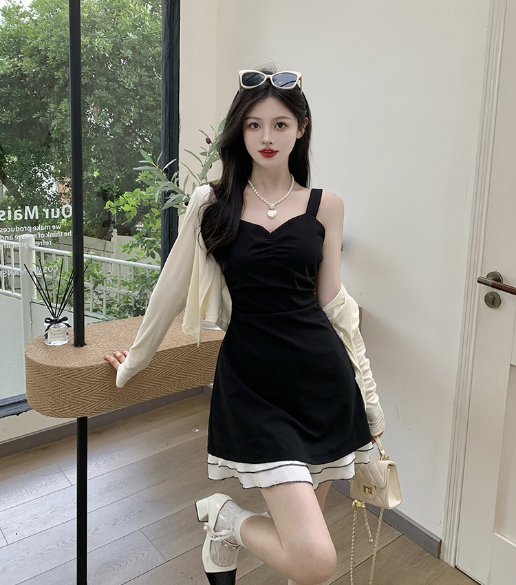 Large yard summer temperament fat dress 2pcs set for women