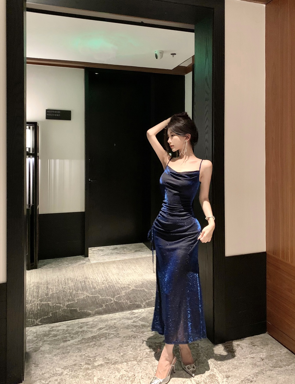 Temperament summer dress banquet formal dress