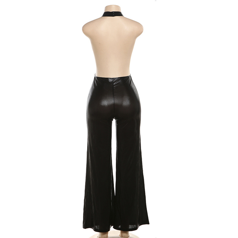 Navel temperament sexy European style jumpsuit for women