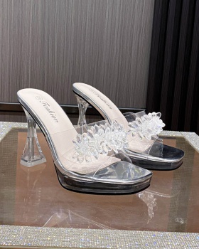 Transparent slippers summer sandals for women