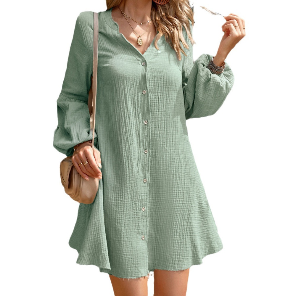 Spring and summer cardigan dress for women