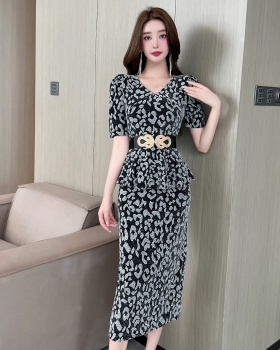 Package hip jacquard dress long sexy formal dress