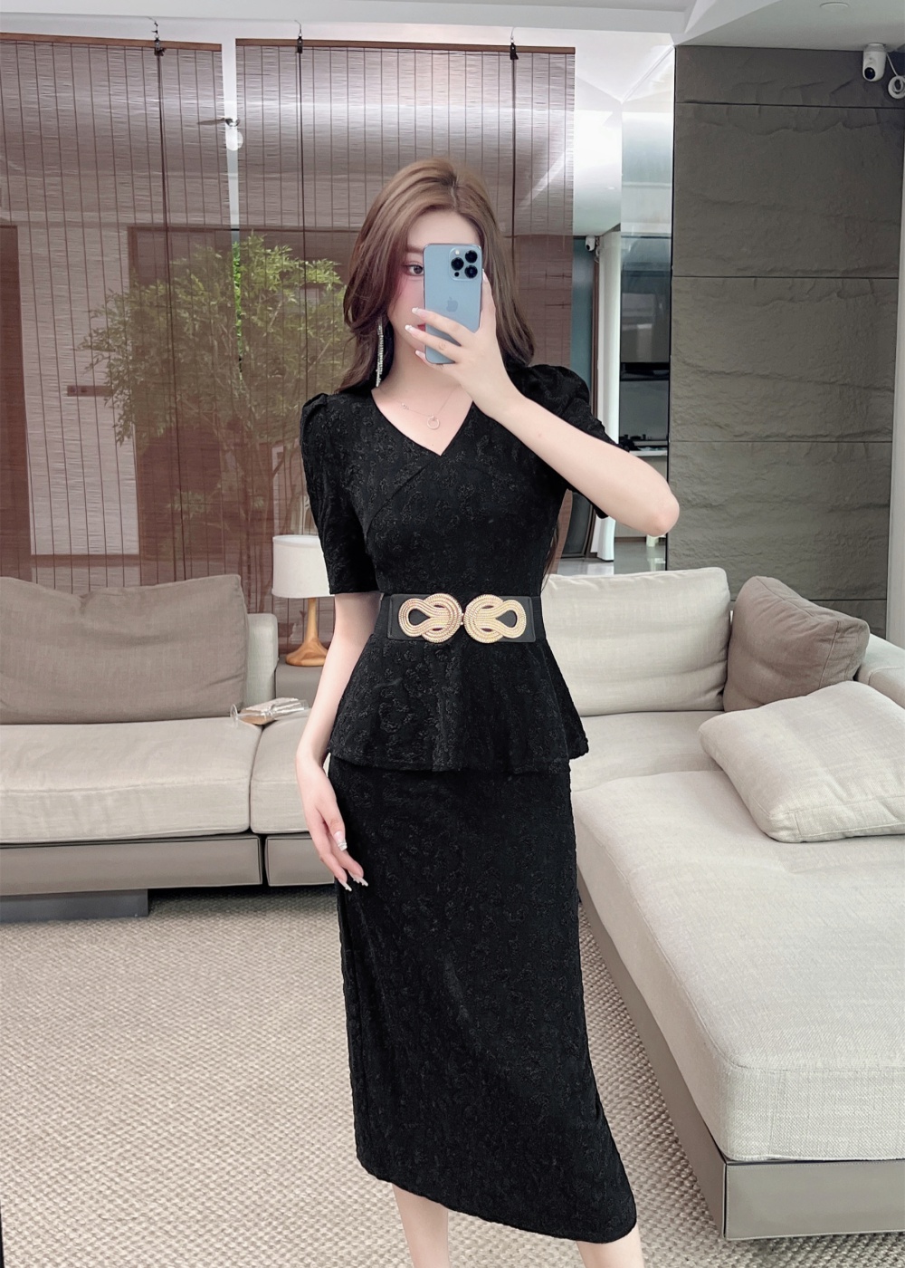 Package hip jacquard dress long sexy formal dress