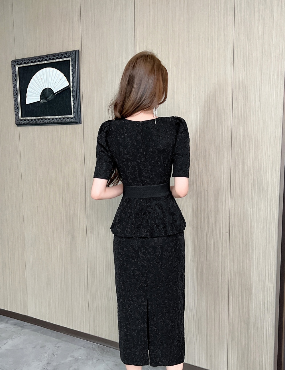 Package hip jacquard dress long sexy formal dress