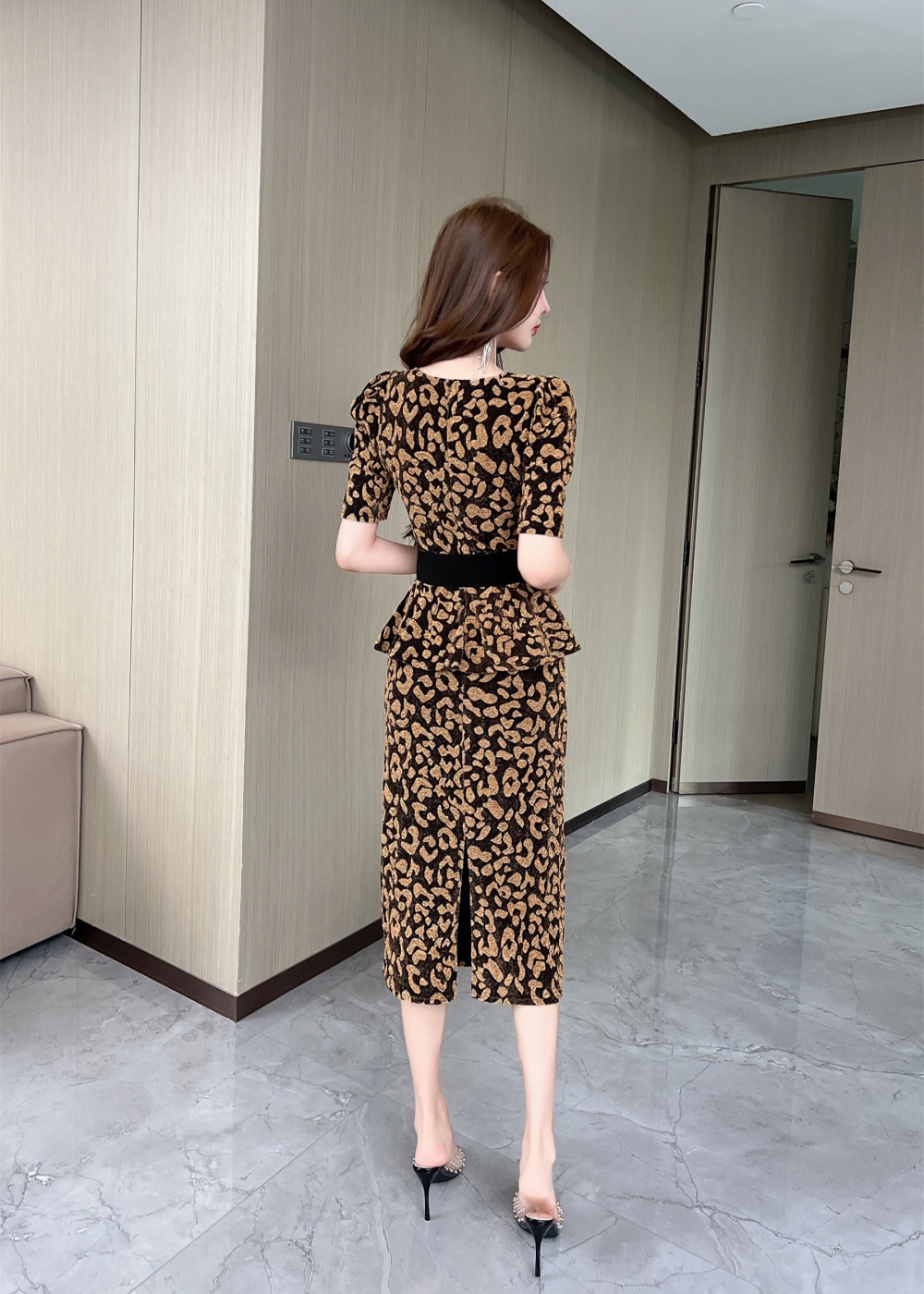 Package hip jacquard dress long sexy formal dress