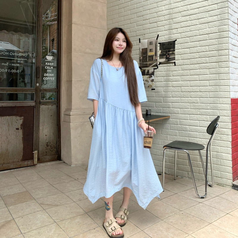 Niche skirt hem elegant irregular dress