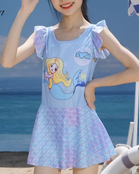 Child girl mermaid Korean style vacation cartoon swimwear