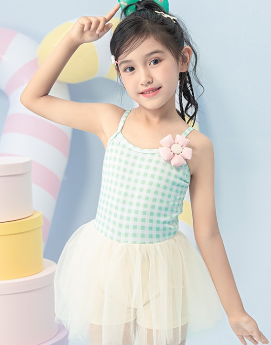 Korean style child swimwear summer strap dress