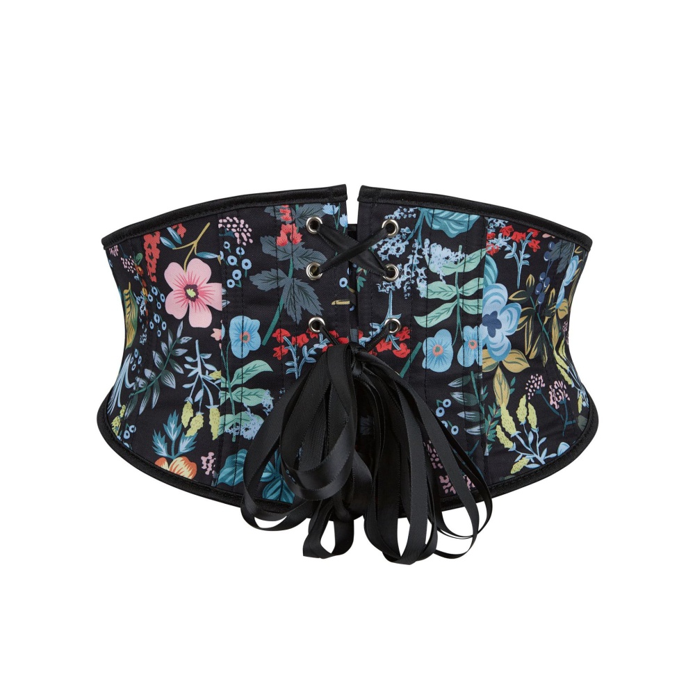 Hold abdomen printing corset adjust waist clip